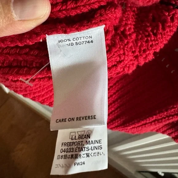LL Bean signature cardigan size M - Picture 9 of 10